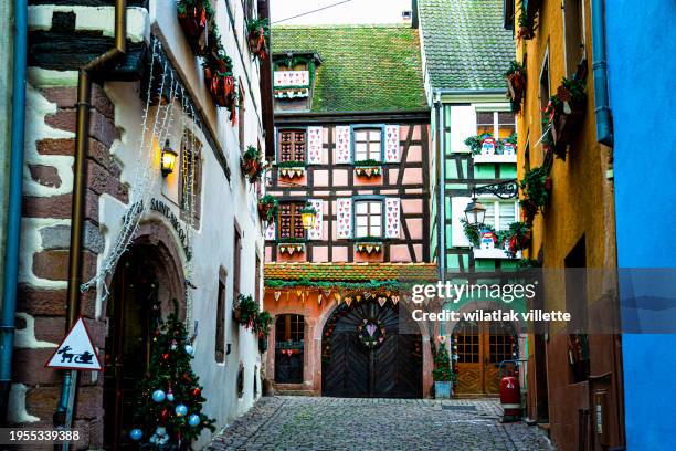 france, alsace riquewihr - alsace stock pictures, royalty-free photos & images