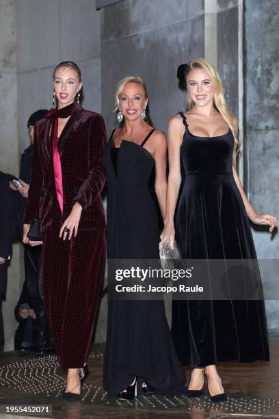 Princess Maria Carolina of Bourbon-Two Sicilies, Camilla of Bourbon Two Sicilies and Princess Maria Chiara of Bourbon-Two Sicilies attend the Giorgio...