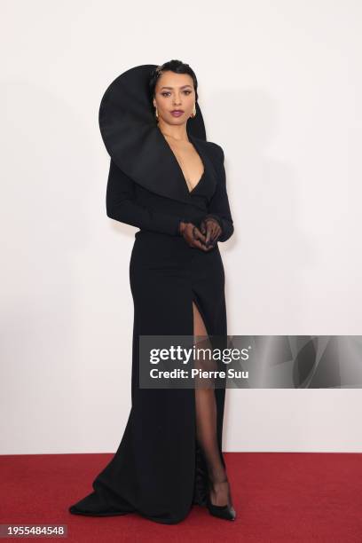 Kat Graham attends the Stéphane Rolland Haute Couture Spring/Summer 2024 show as part of Paris Fashion Week on January 23, 2024 in Paris, France.