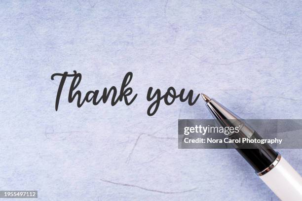 thank you note on a washi paper - thank you note office stock pictures, royalty-free photos & images