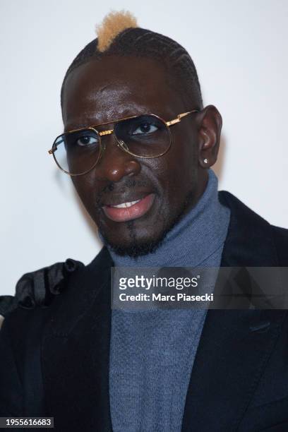 Majda Sakho and Mamadou Sakho attend the Stéphane Rolland Haute Couture Spring/Summer 2024 show as part of Paris Fashion Week on January 23, 2024 in...