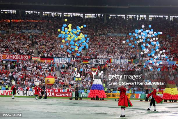 June 29: Dancers At Closing Ceromony before the UEFA Euro 2008 Final Match match between Germany and Spain at Ernst-happel-stadion on June 29, 2008...