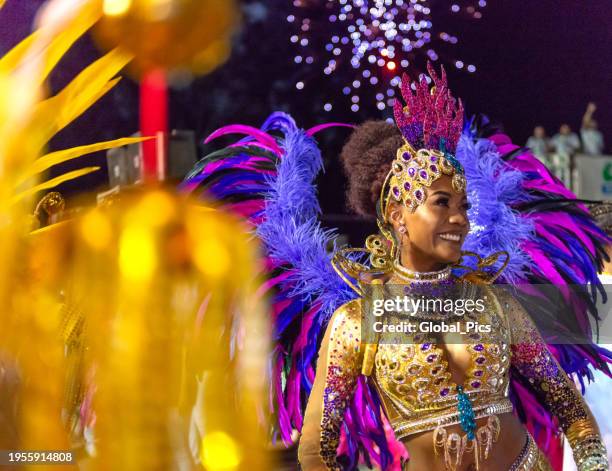 carnaval parade - brazilian carnival foto e immagini stock