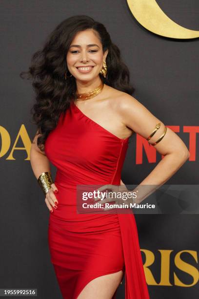 Aurora Cossio attends the "Griselda" premiere at The Fillmore Miami Beach on January 23, 2024 in Miami Beach, Florida.