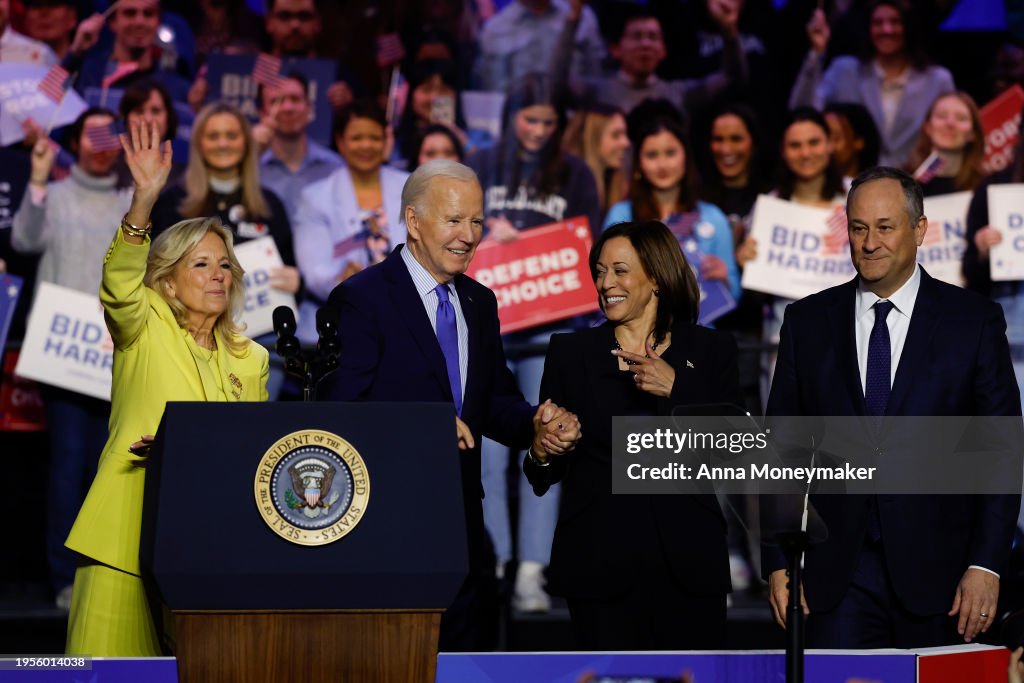 Joe Biden And Kamala Harris Hold Campaign Rally In Support Of Abortion Rights