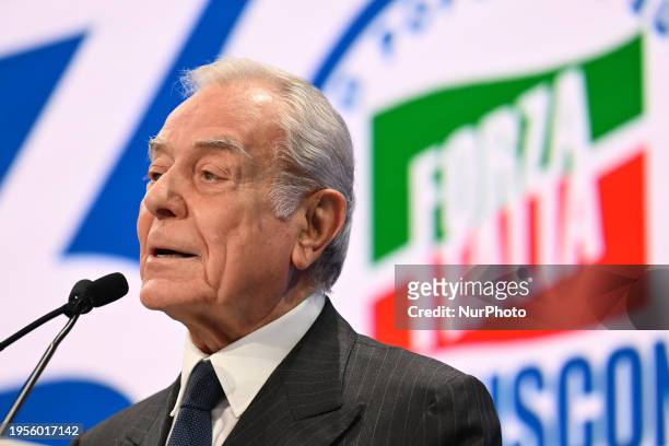 Gianni Letta is attending the event ''30 years of Forza Italia, the Roots of the Future'' in Rome, Italy, on January 26 at the Salone delle Fontane.