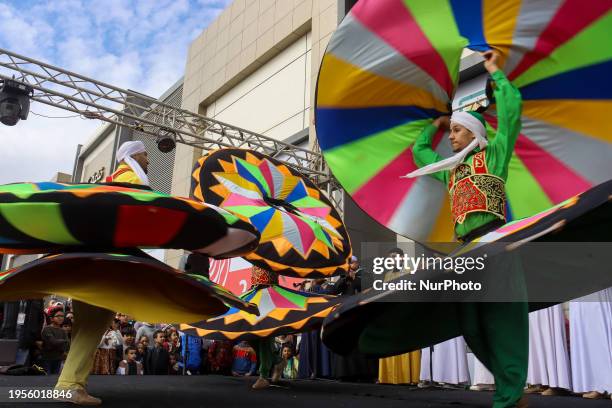 Visitors are attending the second day of the Cairo International Book Fair, which opened to the public on January 25 and is continuing until February...