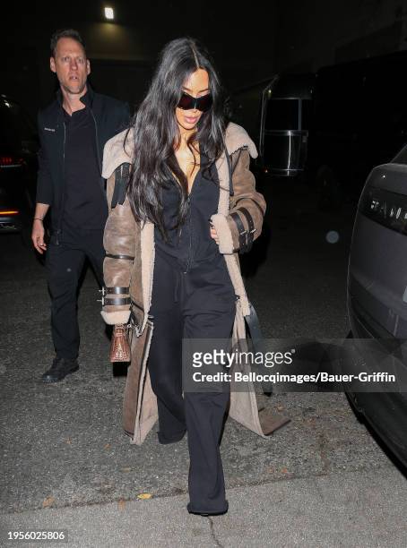 Kim Kardashian is seen on January 26, 2024 in Los Angeles, California.