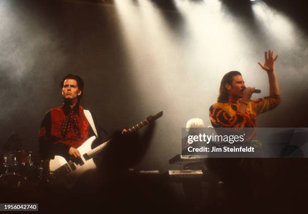 Duran Duran performs at First Avenue nightclub in Minneapolis, Minnesota on October 24, 1988.