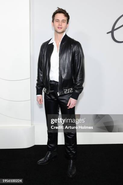Brandon Flynn attends FX's "Feud: Capote VS. The Swans" New York Premiere at Museum of Modern Art on January 23, 2024 in New York City.