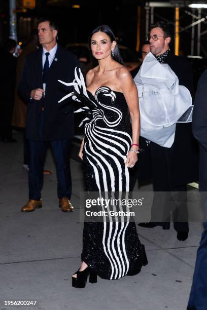 Demi Moore attends a screening of "Feud: Capote Vs. The Swans" at MOMA on January 23, 2024 in New York City.