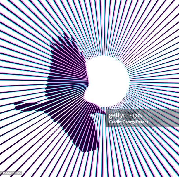 crow flying into sunset with glitch technique - bald eagle flying stock illustrations