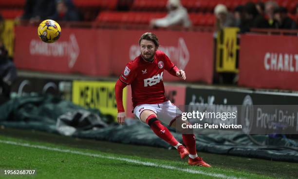 Alfie May of Charlton Athletic in action during the Sky Bet League One match between Charlton Athletic and Northampton Town at The Valley on January...