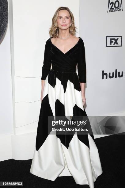 Calista Flockhart during FX's "Feud: Capote Vs. Swans" NYC Premiere at MOMA on January 23, 2024 in New York City.