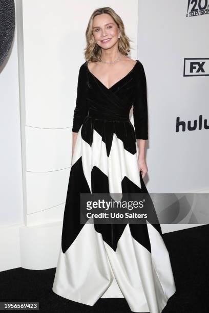 Calista Flockhart during FX's "Feud: Capote Vs. Swans" NYC Premiere at MOMA on January 23, 2024 in New York City.