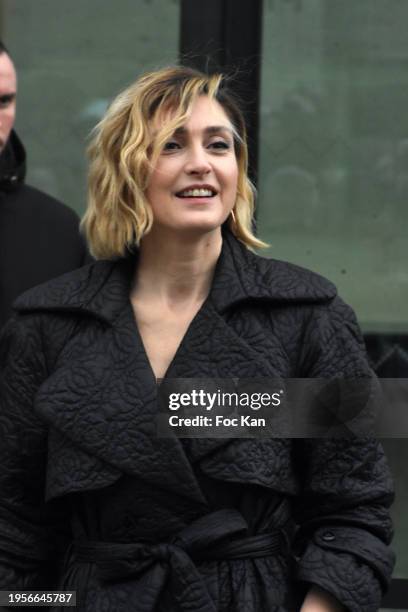 Julie Gayet attends the Chanel Haute Couture Spring/Summer 2024 show as part of Paris Fashion Week on January 23, 2024 in Paris, France.