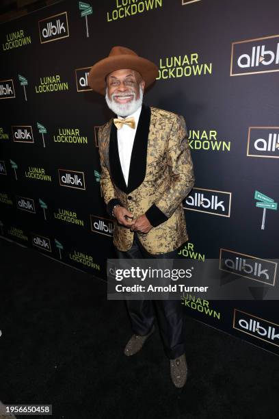 Michael Colyar attends ALL BLK and Plymouth Blvd World Premiere Lunar Lockdown at IPIC Westwood on January 23, 2024 in Los Angeles, California.