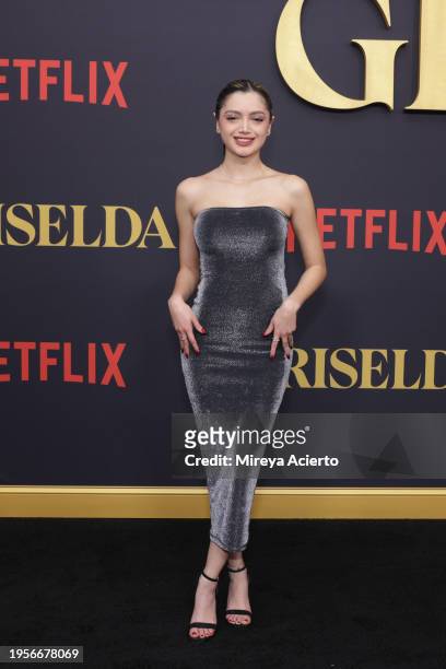 Paola Ruiz attends the Miami premiere of "Griselda" at The Fillmore Miami Beach on January 23, 2024 in Miami Beach, Florida.