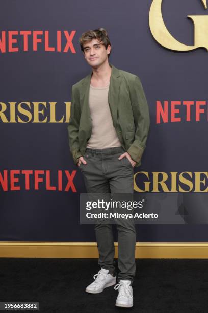 Sebastian Genta attends the Miami premiere of "Griselda" at The Fillmore Miami Beach on January 23, 2024 in Miami Beach, Florida.
