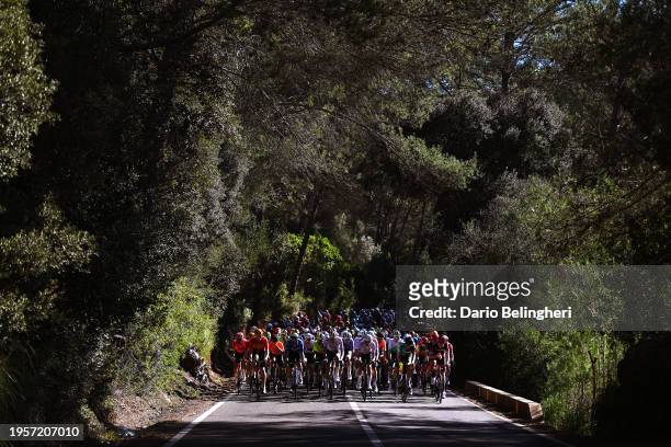 James Shaw of The United Kingdom and Team EF Education - EasyPost Jorge Arcas of Spain and Movistar Team, Nils Politt of Germany and Domen Novak of...
