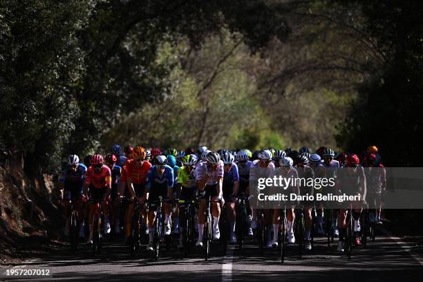 James Shaw of The United Kingdom and Team EF Education - EasyPost Jorge Arcas of Spain and Movistar Team, Nils Politt of Germany and Domen Novak of...