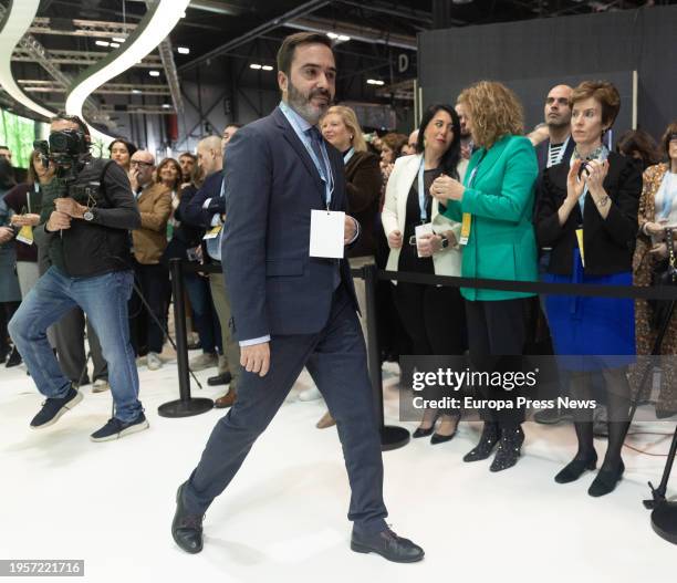 The Minister of Tourism, Trade and Consumer Affairs of the Government of the Basque Country, Javier Hurtado, during the inauguration of the Euskadi...