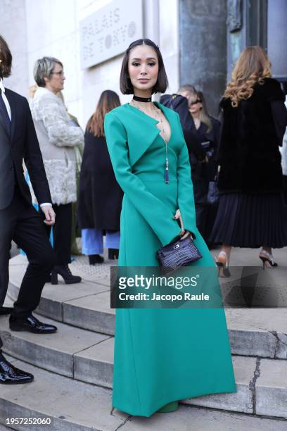 Heart Evangelista attends the Elie Saab Haute Couture Spring/Summer 2024 show as part of Paris Fashion Week on January 24, 2024 in Paris, France.