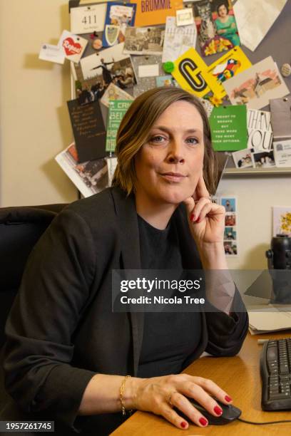 Jess Phillips Labour MP for Birmingham Yardley in her Westminster office on January 22, 2024 in London, England.