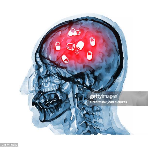 skull rx 017 - ibuprofen stock pictures, royalty-free photos & images