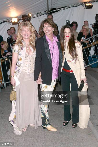 Musician Steven Tyler and wife Teresa and guest at the Metropolitan Museum of Art Costume Institute Benefit Gala sponsored by Gucci April 28, 2003 at...