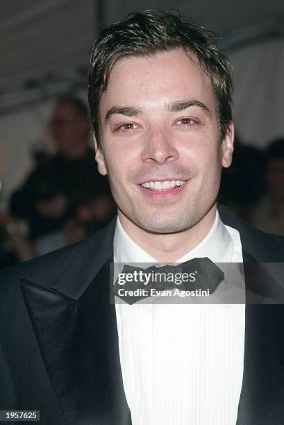 Actor/comedian Jimmy Fallon arrives at the Metropolitan Museum of Art Costume Institute Benefit Gala sponsored by Gucci April 28, 2003 at The...