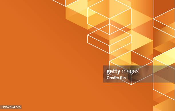 ilustraciones, imágenes clip art, dibujos animados e iconos de stock de fondo de diseño de patrón isométrico de formas de cubos de tecnología - bloque-de-construcción