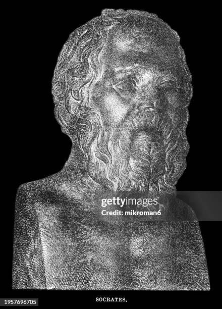 portrait of socrates, greek philosopher from athens - ancient greece photos stock pictures, royalty-free photos & images