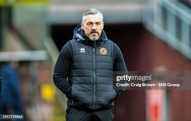 Dundee United Assistant Manager Lee Sharp during a cinch Championship match between Dundee United and Dunfermline Athletic at Tannadice Park, on...