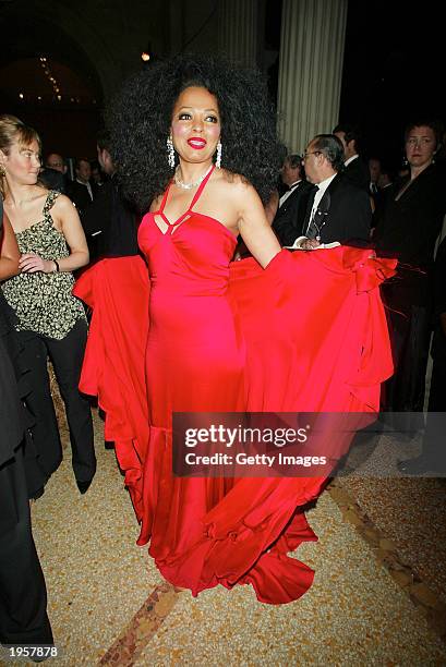 Diana Ross attends the Costume Institute Benefit Gala sponsored by Gucci April 28, 2003 at The Metropolitan Museum of Art in New York City.