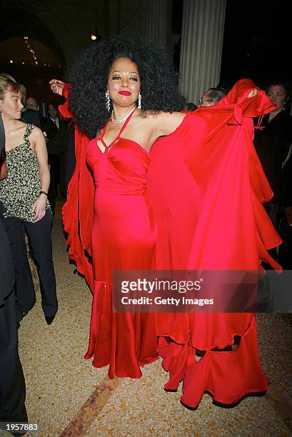 Diana Ross attends the Costume Institute Benefit Gala sponsored by Gucci April 28, 2003 at The Metropolitan Museum of Art in New York City.