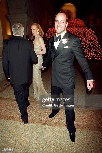 Tom Ford and Nicole Kidman attend the Costume Institute Benefit Gala sponsored by Gucci April 28, 2003 at The Metropolitan Museum of Art in New York...