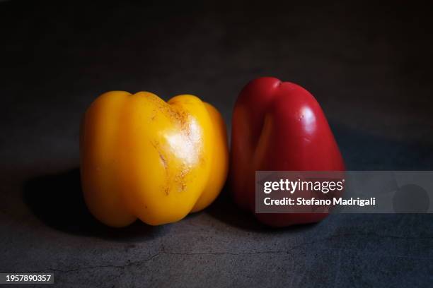 Yellow And Red Pepper High-Res Stock Photo