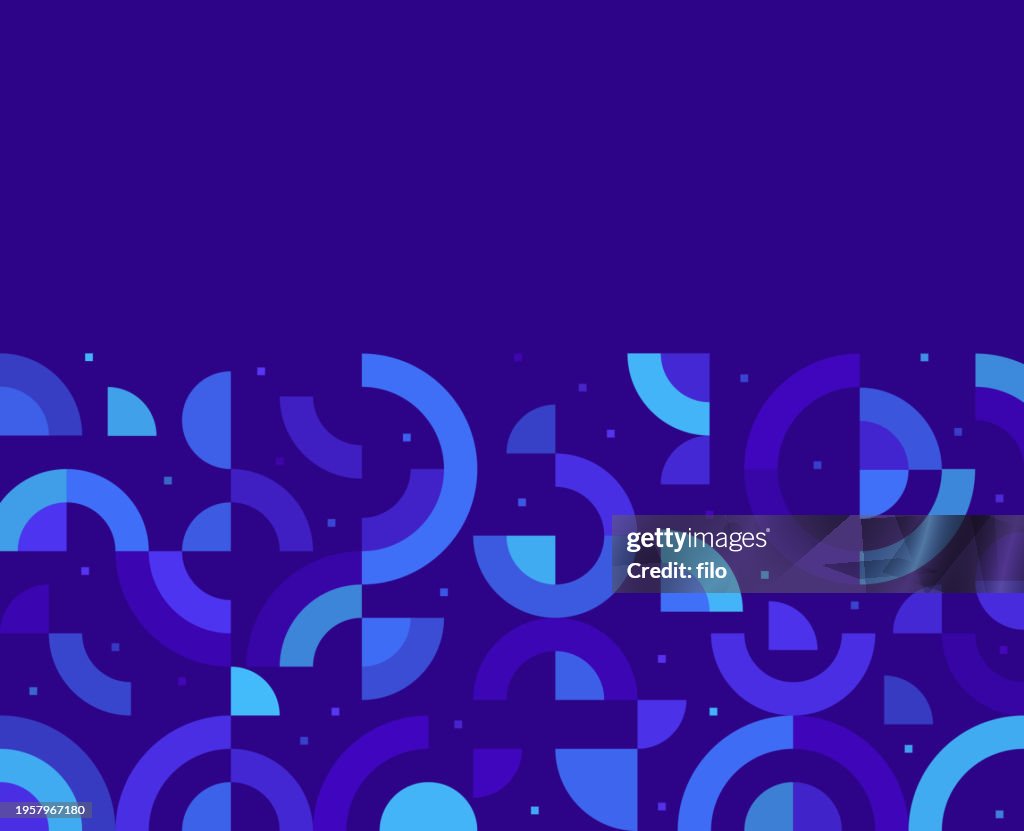 Modern Circle Geometric Curve Lines Frame Abstract Background