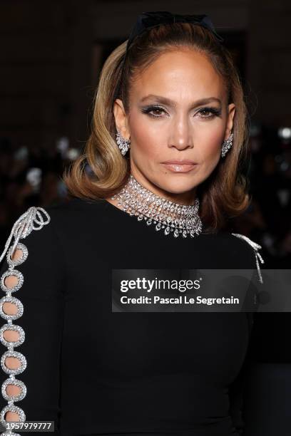 Jennifer Lopez attends the Valentino Haute Couture Spring/Summer 2024 show as part of Paris Fashion Week on January 24, 2024 in Paris, France.