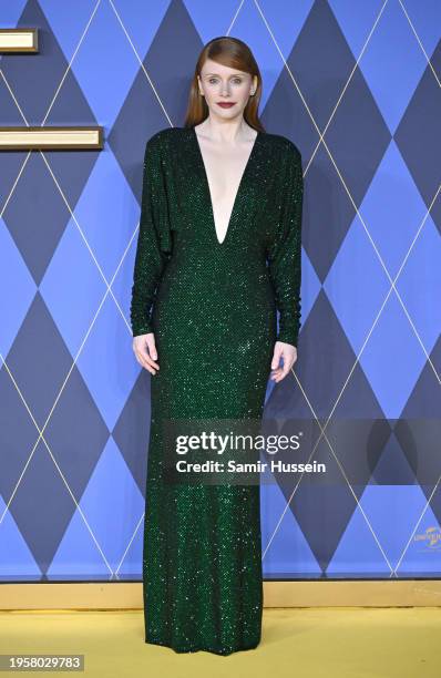 Bryce Dallas Howard attends the World Premiere of "Argylle" at the Odeon Luxe Leicester Square on January 24, 2024 in London, England.