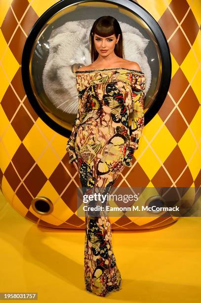 Maura Higgins attends the World premiere of "Argylle" at Odeon Luxe Leicester Square on January 24, 2024 in London, England.