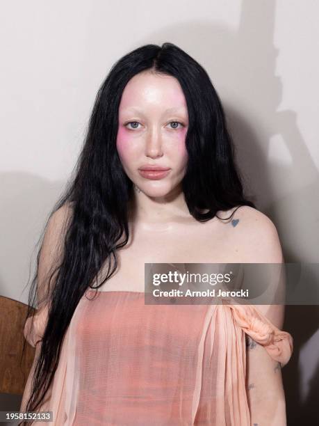 Noah Cyrus attends the Jean Paul Gaultier Haute Couture Spring/Summer 2024 show as part of Paris Fashion Week on January 24, 2024 in Paris, France.