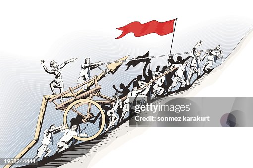 Mobilization Draw Mobilization For Economic Growth And Development High-Res Vector ...