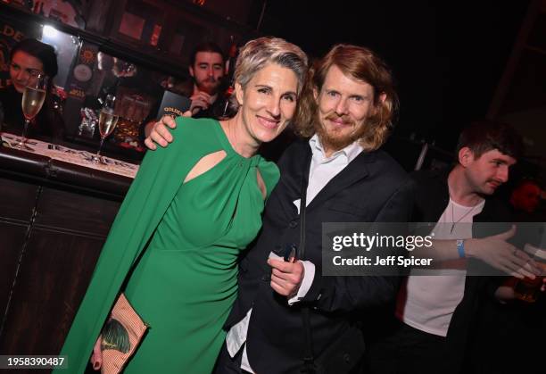 Tamsin Greig and Julian Rhind-Tutt attend a special screening to celebrate the launch of Paramount+ original series "Sexy Beast" on January 24, 2024...