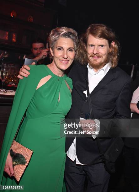 Tamsin Greig and Julian Rhind-Tutt attend a special screening to celebrate the launch of Paramount+ original series "Sexy Beast" on January 24, 2024...