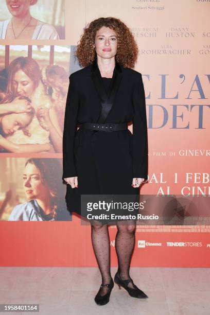 Director Ginevra Elkann attends the photocall for the movie "Te L'Avevo Detto" on January 24, 2024 in Rome, Italy.