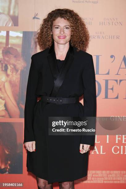 Director Ginevra Elkann attends the photocall for the movie "Te L'Avevo Detto" on January 24, 2024 in Rome, Italy.