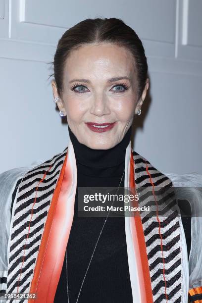 Lynda Carter attends the Jean Paul Gaultier Haute Couture Spring/Summer 2024 show as part of Paris Fashion Week on January 24, 2024 in Paris, France.