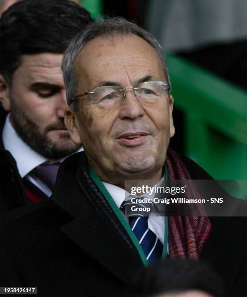 Ross County chairman Roy MacGregor during a cinch Premiership match between Celtic and Ross County at Celtic Park, on January 27 in Glasgow, Scotland.